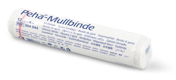 Preview: Hartmann Peha-Mullbinden - 20 Stück einzeln verpackte 4m Fixierbinde  (SSB-fähig)