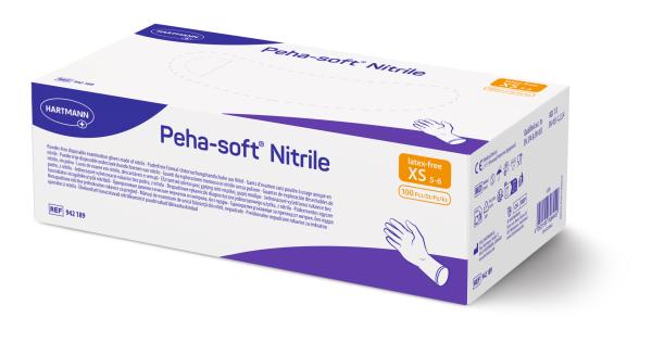 Hartmann Peha-soft Nitrile - Puderfreie und latexfreie Untersuchungshandschuhe Unsteril