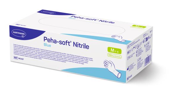 Preview: Hartmann Peha-soft Nitrile Blue - Latexfreie und puderfreie Handschuhe unsteril
