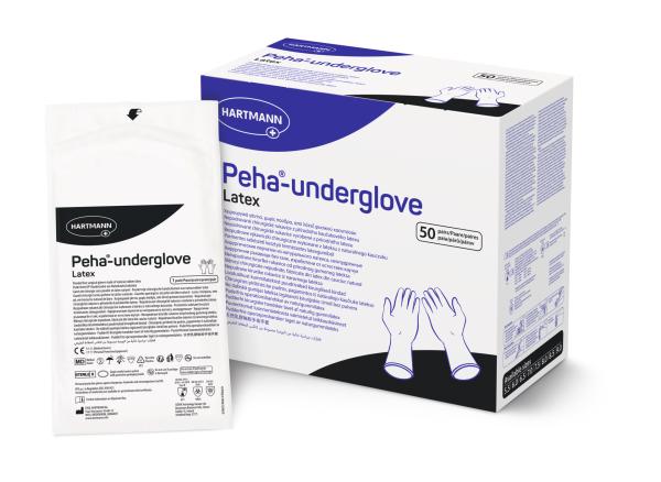 Hartmann Peha-underglove latex - Sterile und puderfreie Einmal-OP-Handschuhe Grün