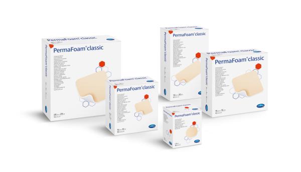Hartmann PermaFoam Classic - hydrophiler Polymer-Schaumstoffverband - Steril (SSB-fähig)
