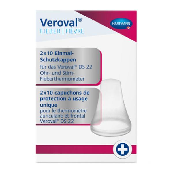 Hartmann Veroval 2in1 Infrarot-Fieberthermometer Schutzkappenset - 20 Stück 