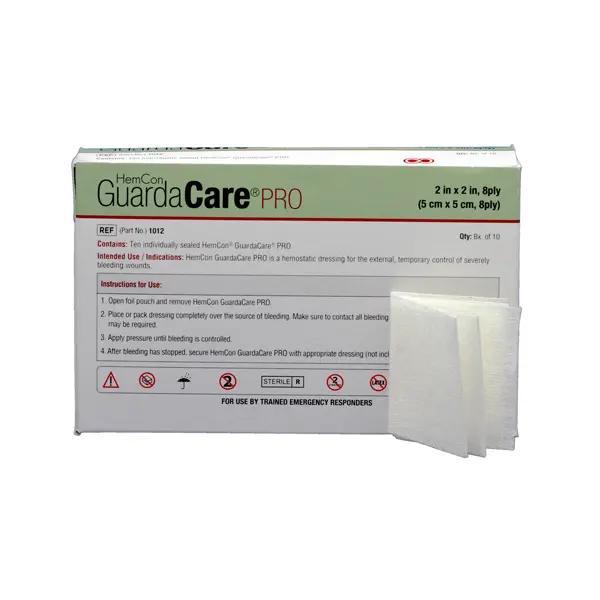 HemCon Guarda Care PRO - flexible, hämostatische Kompresse zur Blutungskontrolle