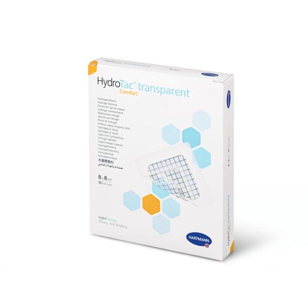 HydroTac transparent comfort, steril - Hydrogelverband mit Kleberand (SSB-fähig)