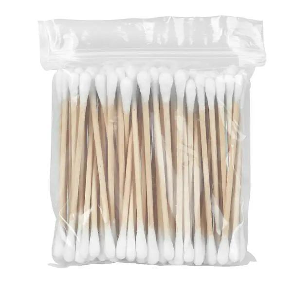 Preview: Hygienische DUO Watteträger mit beidseitigem Wattekopf - keimreduziert (SSB-fähig)