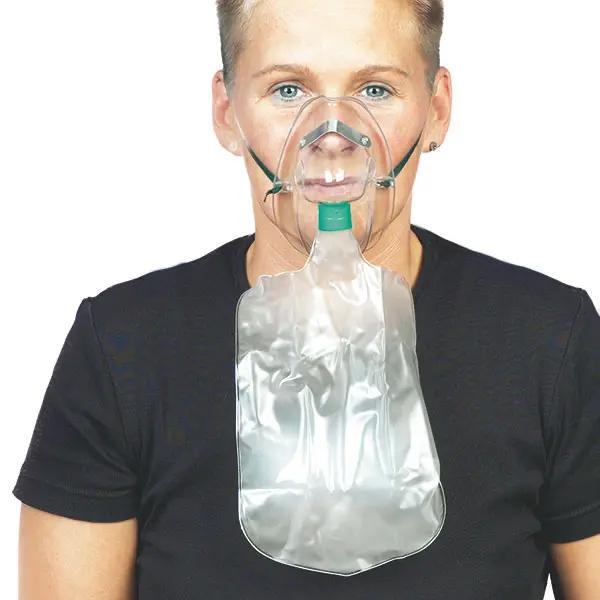Hyperventilationsbeutel - Beatmungsmaske für Mund und Nase mit Rückatembeutel