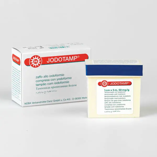 Jodotamp-Tamponadestreifen - 50 mg/g Jodoform, einzeln steril