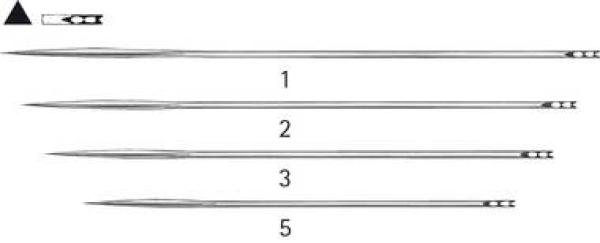 Preview: KEITH Chirurgische Nadel, Dreieckskörper - Figur 1, gerade, 75 mm, Ø 0,80 mm