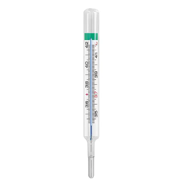 Klassisches Glasfieberthermometer ohne Quecksilber