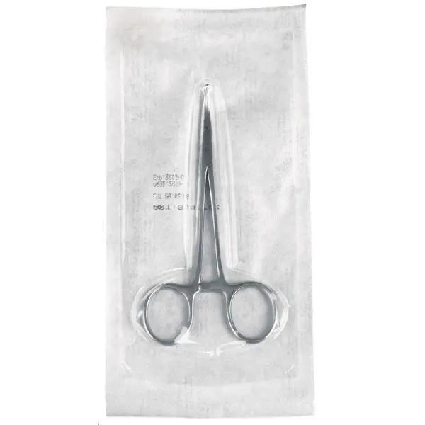 Preview: Klemme gekrümmt - Edelstahl-Instrument, einzeln steril verpackt