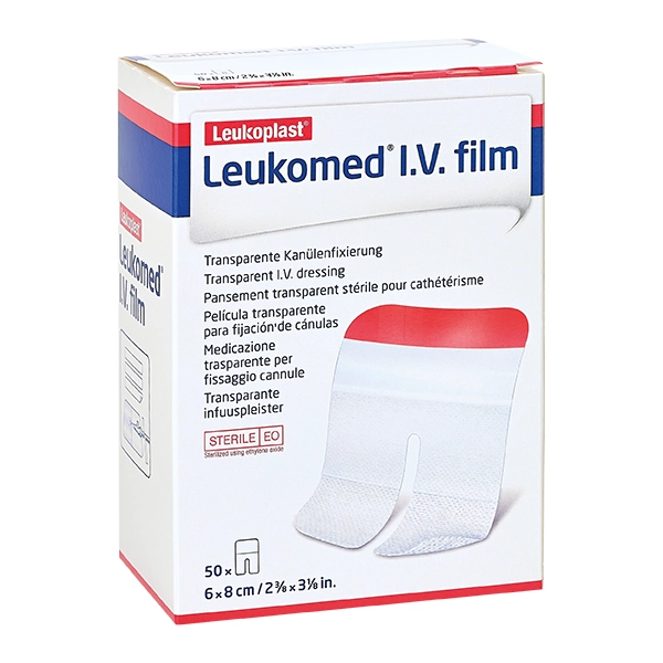 Leukomed I.V. Film sterile Kanülenfixierung - Transparent, wasserdampfdurchlässig (SSB-fähig)