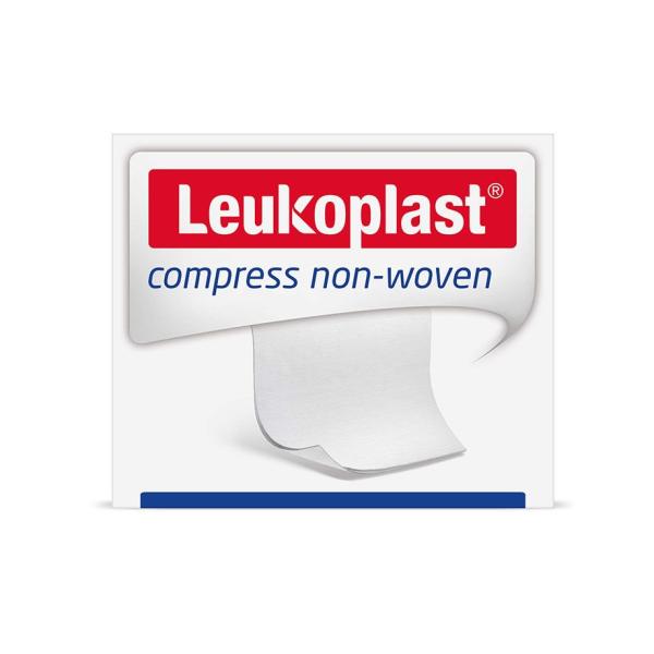 Preview: LEUKOPLAST compress non-woven - Vlieskompressen unsteril, 4-fach/6-fach, latexfrei (SSB-fähig)