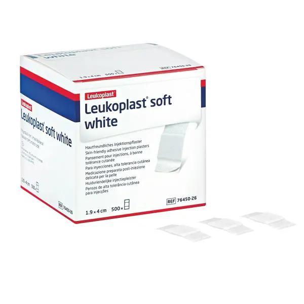Leukoplast Soft white Wundschnellverband - Hautfreundlich, Atmungsaktiv, 500 Stück (SSB-fähig)