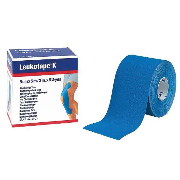 Preview: Leukotape K - elastische Klebebinde für volle Beweglichkeit der Patienten in blau 2,5 cm x 5 m