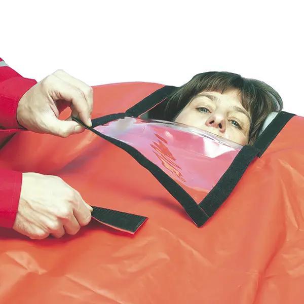 Preview: Lifeguard Abdeckhaube - Mit Sichtfenster für den sicheren Allwettertransport des Patienten