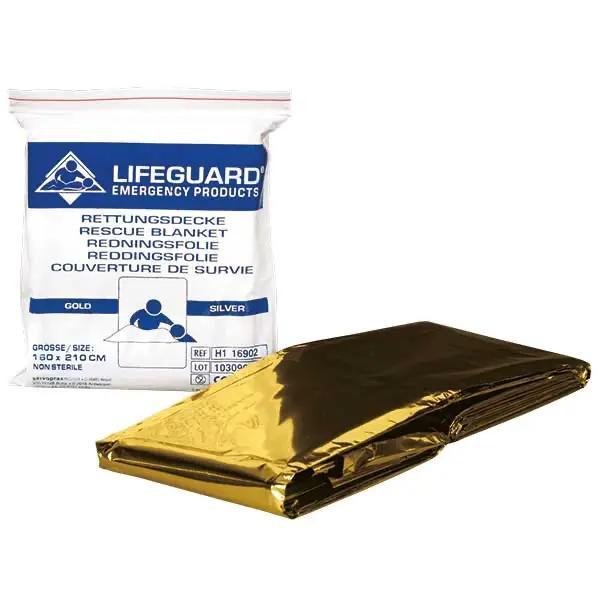 Preview: Lifeguard Rettungsdecke für sofortigen Kälte-/Hitzeschutz