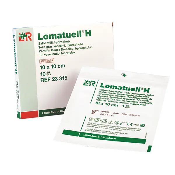 Lomatuell H - Salbentüll, hydrophob / Vaseline Tamponadenstreifen (SSB-fähig)