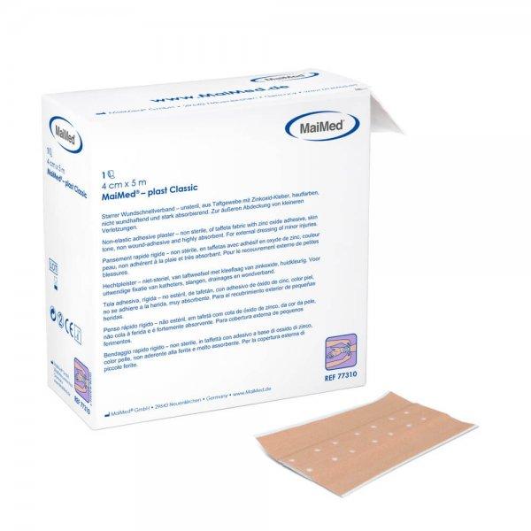 MaiMed-plast Classic - Wundschnellverband, hautfarben - 8 cm x 5m