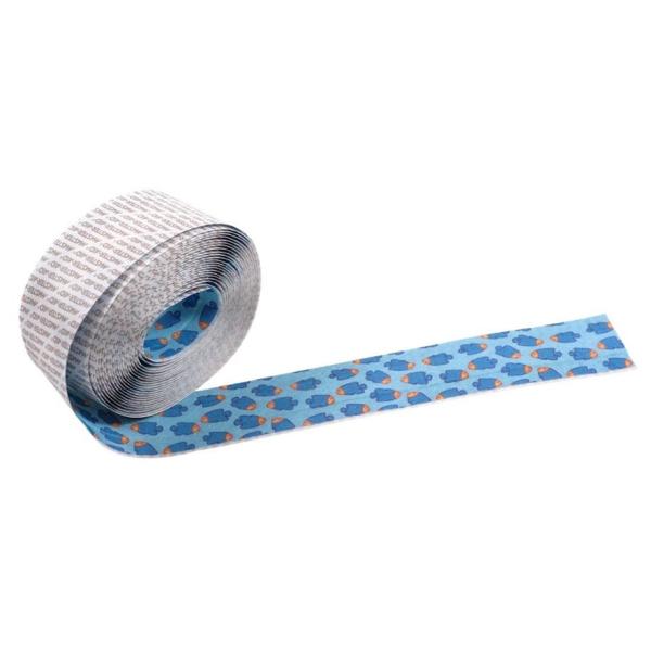Maxi color FISCHE - 1 Rolle Kinder-Wundverband, 4 cm x 5 m, Vliespflaster (SSB-fähig)