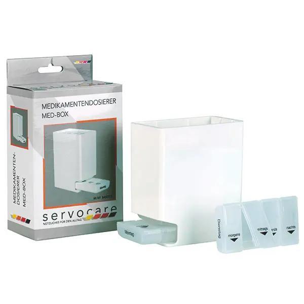 Preview: Med-Box - Dosierer für die ganze Woche mit jeweils 4 Einzelfächern