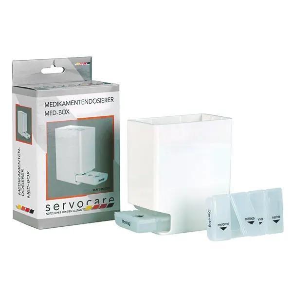 Preview: Med-Box - Dosierer für die ganze Woche mit jeweils 4 Einzelfächern