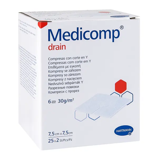 Preview: Medicomp drain Schlitzkompressen