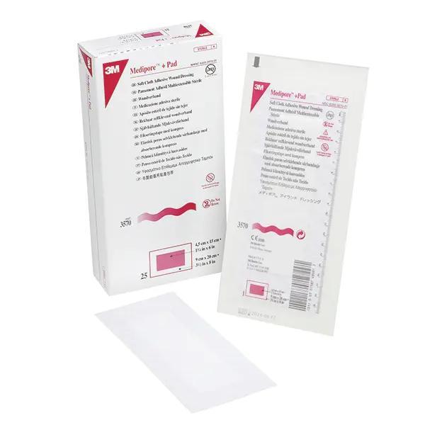 Medipore + Pad 3M - Steriler Fertigverband mit Wundauflage - 10 x 25 cm
