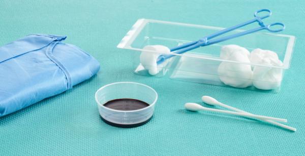 Preview: Mediset für präoperative Desinfektion - Einmal-Sets für die Hautdesinfektion