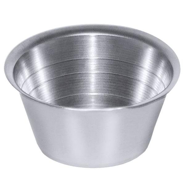 Medizinbecher, 30 ml - Ø 5 cm, Höhe 2,5 cm, Aus matt poliertem Edelstahl
