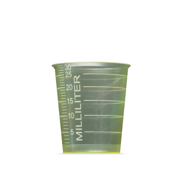Preview: Medizinbecher PP 30 ml, 80 Stück - Graduiert, 5 Farben