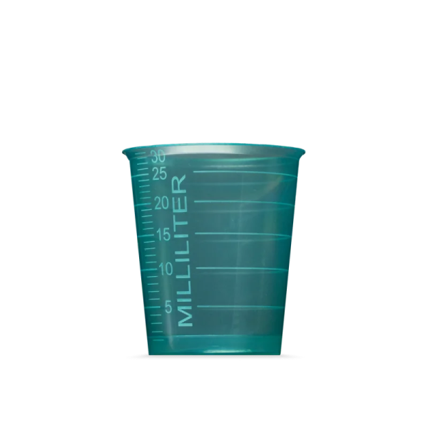 Preview: Medizinbecher PP 30 ml, 80 Stück - Graduiert, 5 Farben