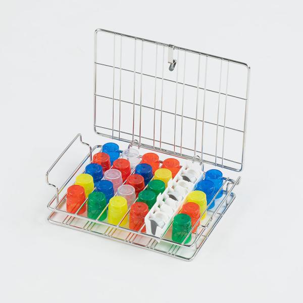 Preview: melipul Becher-Spülkorb - Aus hochwertigem Edelstahl für Medikamenten-Becher