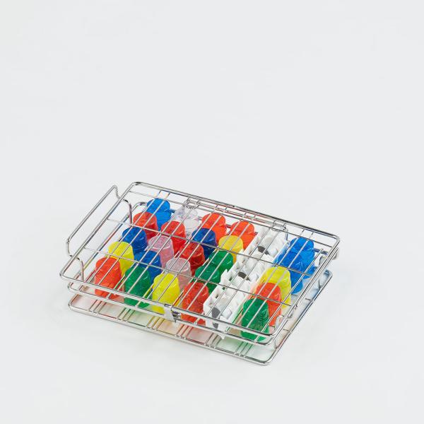 Preview: melipul Becher-Spülkorb - Aus hochwertigem Edelstahl für Medikamenten-Becher