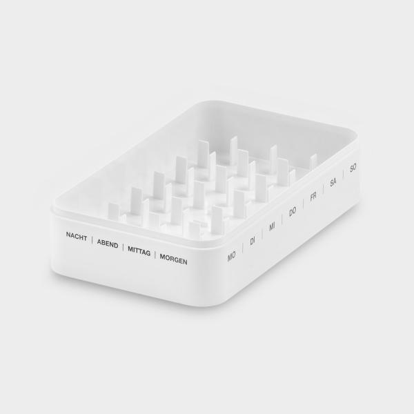 melipul Wochen-Dispenser 7x4 - Für 7 Tage, stapelbar, L 248 x B 145 x H 52 mm