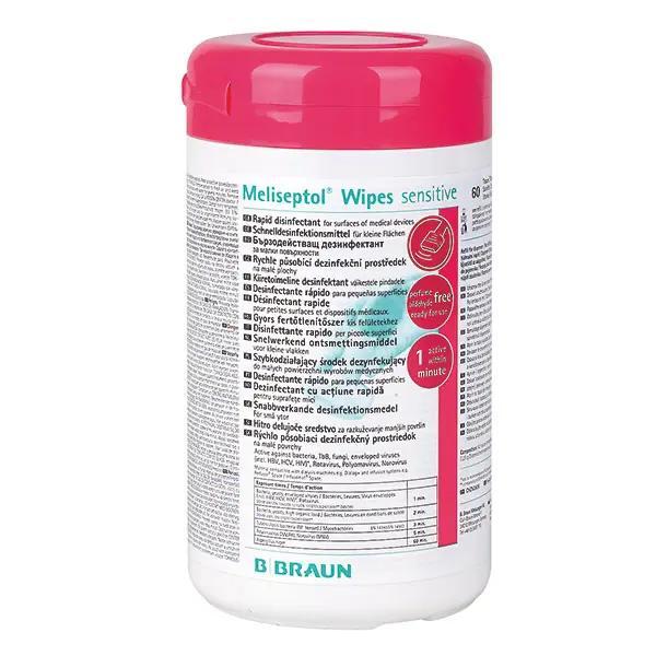 Meliseptol Wipes sensitive - Desinfektionstücher für alkoholempfindliche Flächen - Nachfüllpackung
