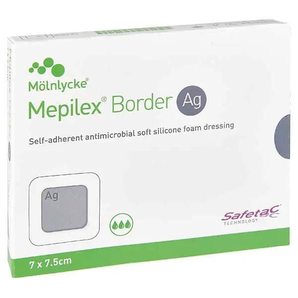 Mepilex Border Ag - Antimikrobieller Schaumverband mit Silberionen (SSB-fähig)
