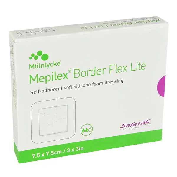 Mepilex Border Flex Lite - Steriler Schaumverband mit 360° Flex Technologie (SSB-fähig)