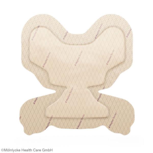 Mepilex Border Heel - 22 x 23 cm, steriler Schaumverband für die Ferse (SSB-fähig)