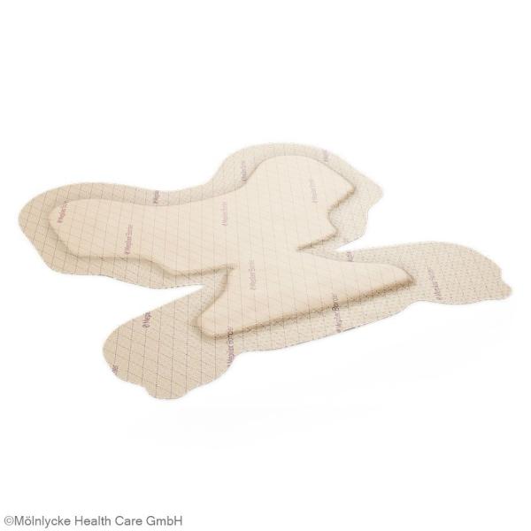 Preview: Mepilex Border Heel - 22 x 23 cm, steriler Schaumverband für die Ferse (SSB-fähig)