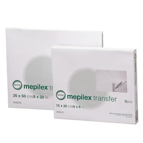 Mepilex Transfer - Drainagefähiger Silikonverband (SSB-fähig)