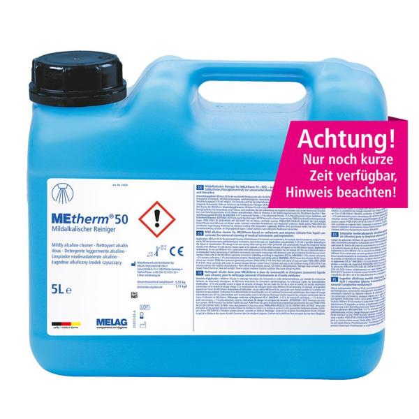 MEtherm 50 - mildalkalischer, enzymatischer Reiniger für die Instrumentenaufbereitung