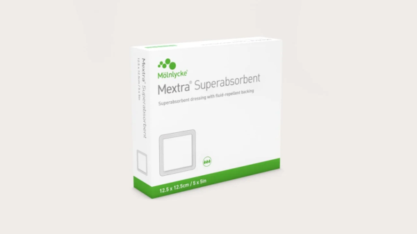 Preview: Mextra Superabsorbent, steril - Kompressen mit Superabsorber, 10 Stück (SSB-fähig)