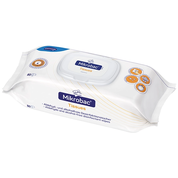 Microbac Tissues Flow Pack - Desinfektionstücher zur Schnelldesinfektion von Flächen