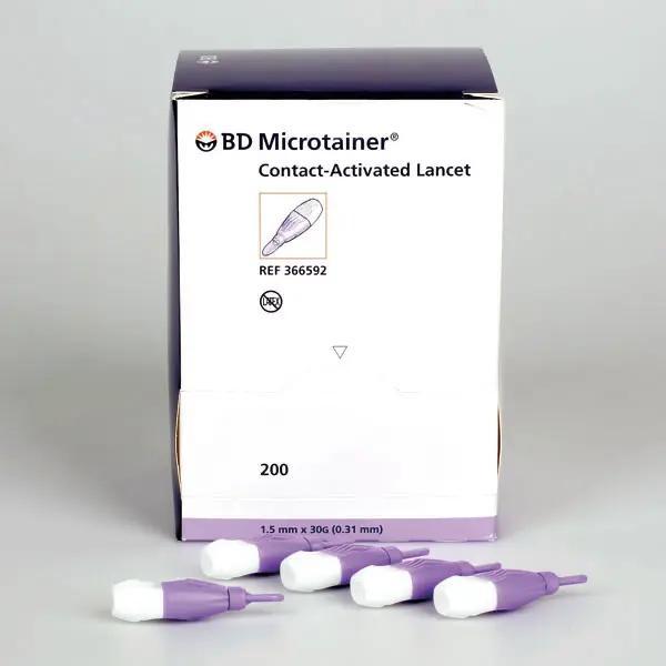 Microtainer Sicherheitslanzetten - kontaktaktiviert mit vordefinierter Einstichtiefe 