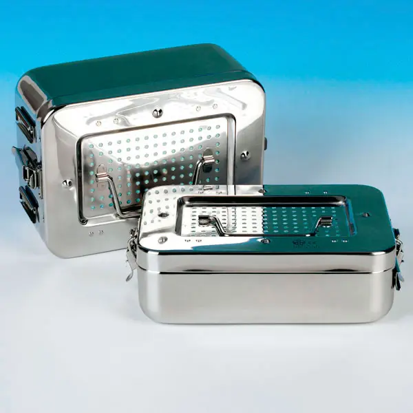 Preview: Mini Edelstahl Container mit Filter und abnehmbaren Griffdeckel