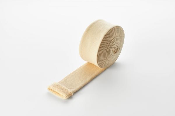 Miro Frottee Polsterschlauch - Rohweiß, elastisch, Rolle ca. 5m ungedehnt - 10 cm x 5 m