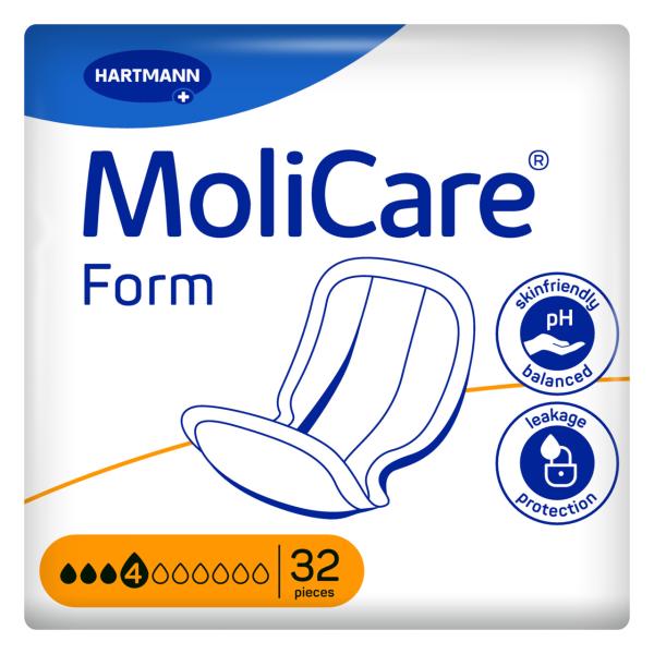 MoliCare Form 4 Tropfen - Inkontinenzeinlagen anatomisch geformt, mit Folienrückseite