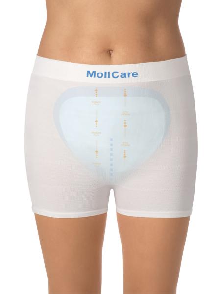 Preview: MoliCare Form 4 Tropfen - Inkontinenzeinlagen anatomisch geformt, mit Folienrückseite