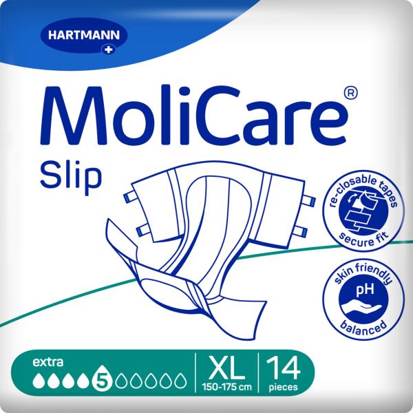 Preview: MoliCare Slip extra 5 Tropfen - Einweghosen bei mittlerer Inkontinenz