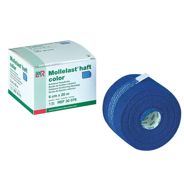 Mollelast haft color Lohmann & Rauscher - Kohäsive bielastische Fixierbinde, Blau